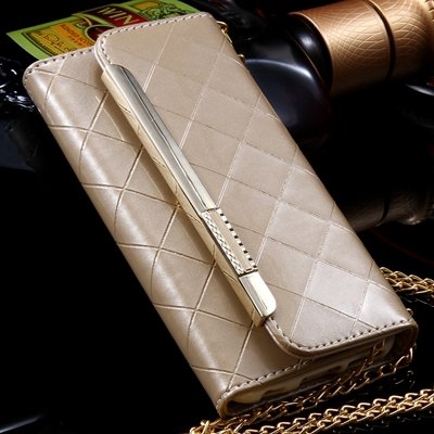 Luxury Bling Crystal Diamond Pu Leather Case For Iphone 6 4.7"" Fli 32256612559-6-Gold