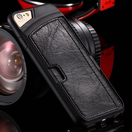 Vintage Luxury Soft Tpu + Pu Leather Case For Iphone 6 4.7Inch Sli 32262191617-1-Black