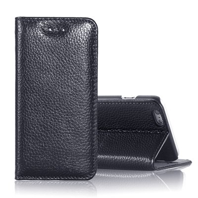 Vintage Elegent Lychee Pattern Pu Leather Case For Iphone 6 4.7"" F 32259828402-1-Black
