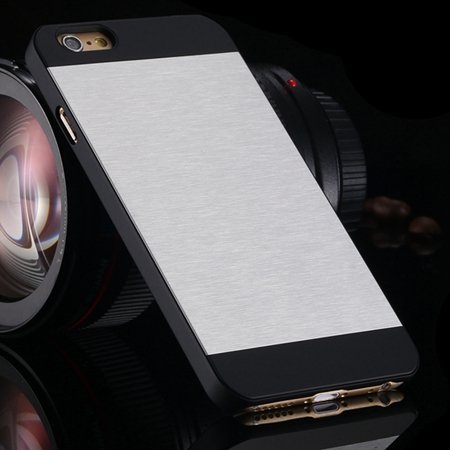 For Iphone 6 Case Luxury Retro Aluminum Bursh Metal Case For Iphon 32270600915-5-Sliver