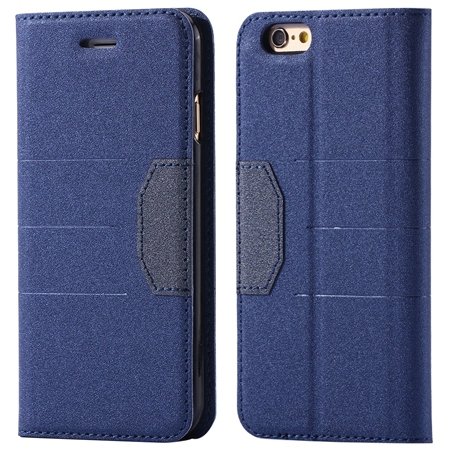 Gold Retro Luxury Cool Pu Leather Case For Iphone 6 4.7"" Flip Phon 32256236913-1-Blue