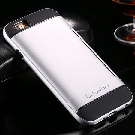 I6 Kickstand Crad Slot Pc + Tpu Hard Back Case For Iphone 6 4.7Inc 32305570365-2-Sliver