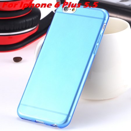High Quality Soft Back Cover Shell For Iphone6 4.7"" Ultra Light Cl 32222098041-14-Blue For I6 Plus