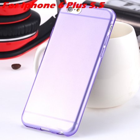 High Quality Soft Back Cover Shell For Iphone6 4.7"" Ultra Light Cl 32222098041-20-Purple For I6 Plu