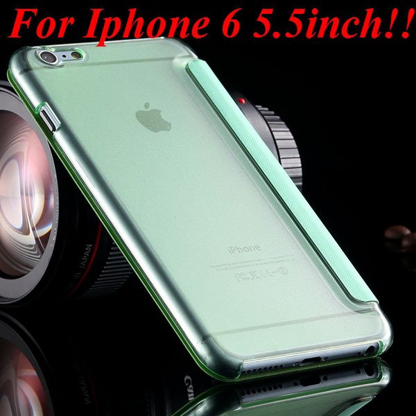I6 Window View Case For Iphone 6 4.7Inch/5.5Inch Plus Full Wallet 32232345815-14-green for plus