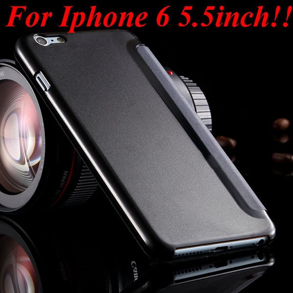 I6 Window View Case For Iphone 6 4.7Inch/5.5Inch Plus Full Wallet 32232345815-15-navy for plus
