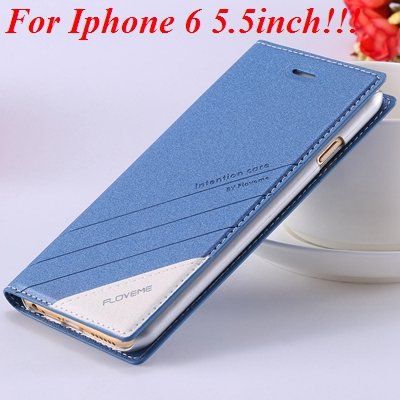 I6/6 Plus Magnetic Flip Wallet Case Original Brand Pu Leather Cove 32229188925-8-blue for plus