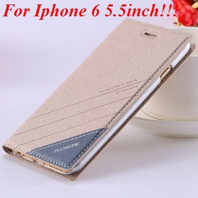 I6/6 Plus Magnetic Flip Wallet Case Original Brand Pu Leather Cove 32229188925-11-gold for plus