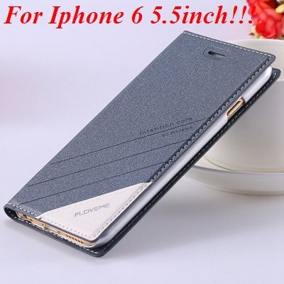 I6/6 Plus Magnetic Flip Wallet Case Original Brand Pu Leather Cove 32229188925-12-gray for plus