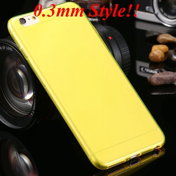 I6 Plus Tpu Clear Case Ultra Thin Flexible Soft Cover For Iphone 6 32237203163-2-Thin yellow