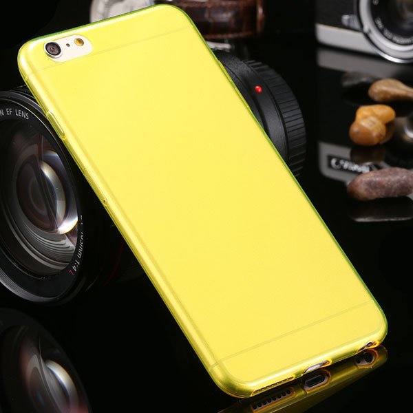Newest 0.3Mm Ultra Thin Soft Tpu Clear Case For Iphone 6 Plus 5.5' 2021451886-1-yellow