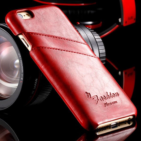 I6 Slim Case Smooth Wax Feeling Back Cover For Iphone 6 4.7Inch Wi 2045063123-2-red