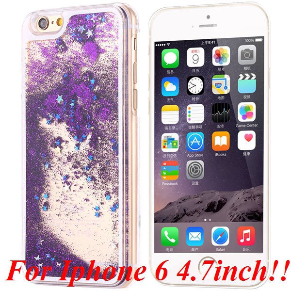I6/6+ Glitter Quicksand Clear Case For Iphone 6 4.7Inch/5.5Inch Pl 32277057350-2-purple for iphone 6