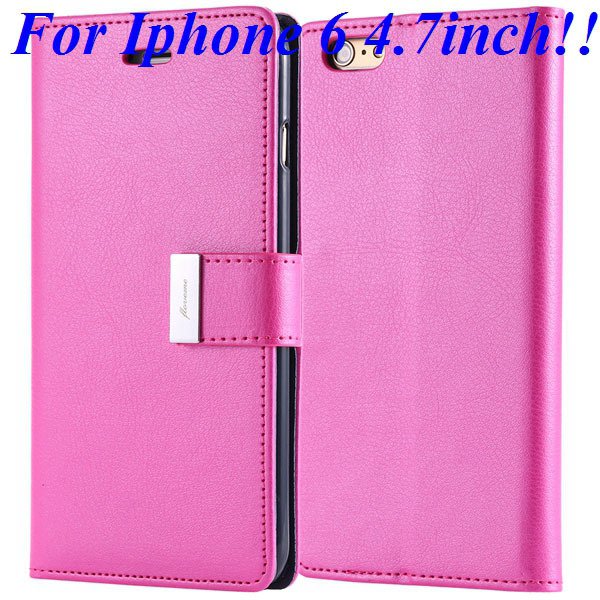 I6/6 Plus Luxury Original Brand Case Pu Leather Cover With Card Ba 32275986058-4-rose for iphone 6