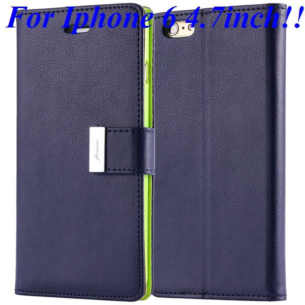 I6/6 Plus Luxury Original Brand Case Pu Leather Cover With Card Ba 32275986058-6-blue for iphone 6