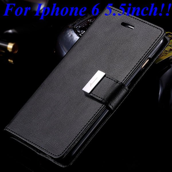 I6/6 Plus Luxury Original Brand Case Pu Leather Cover With Card Ba 32275986058-7-black for plus
