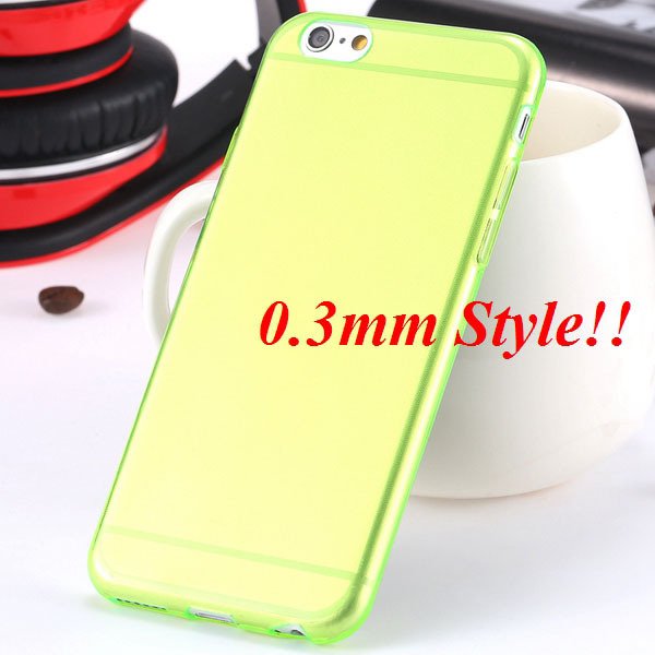 Latest Flexible Soft High Transparent Case For Iphone 6 4.7'' Clea 2042995313-4-Thin green