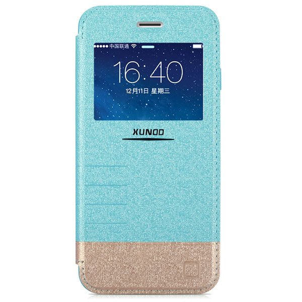 I6 Flip Pu Leather Window Cover For Iphone 6 4.7Inch Cell Phone Ca 32216246716-3-blue