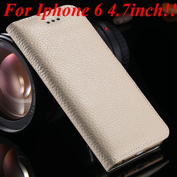 I6/6Plus Genuine Leather Case For Iphone 6 4.7Inch Full Protect Co 32236491521-14-beige for iphone 6