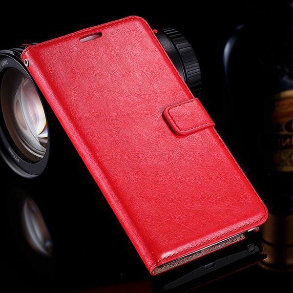 Note 4 Photo Display Flip Case Pu Leather Cover For Samsung Galaxy 32283939907-3-red