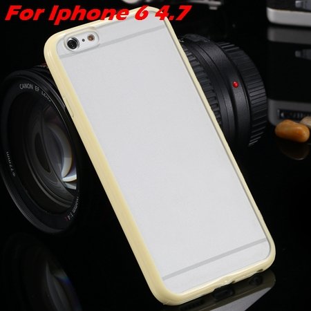 New Arrival Slim Colorful Tpu Clear Case For Iphone 6 4.7'' Phone 2018245815-4-yellow For Iphone 6