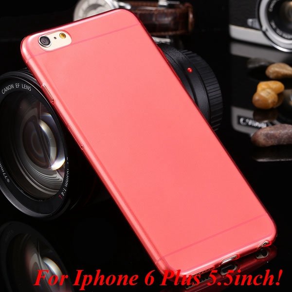 I6/6 Plus Clear Case 0.3Mm Ultra Thin Flexible Soft Cover For Ipho 2031417168-19-I6 Plus red