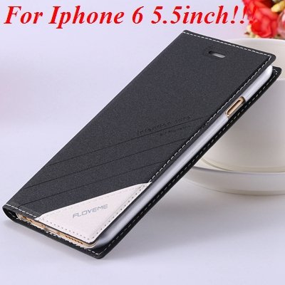 I6/6 Plus Magnetic Flip Wallet Case Original Brand Pu Leather Cove 32229188925-7-black for plus
