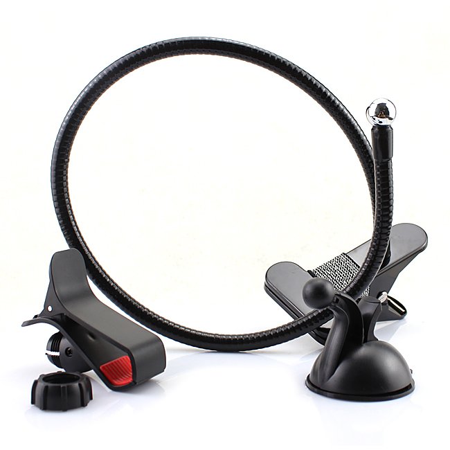 Black 2 In 1 Car Desktop +Long Arm Holder Steel Clip Mount Univers 1198020174-1-