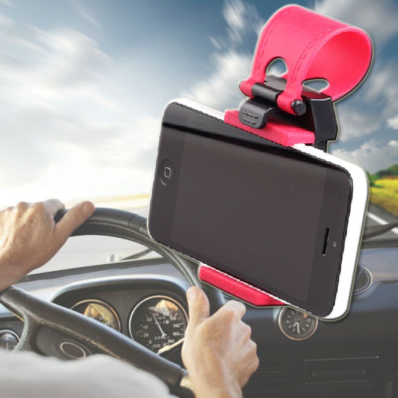 New Car Steering Wheel Mount Holder Rubber Band Cmp4 Phone Gps #F8 1952210673-1-