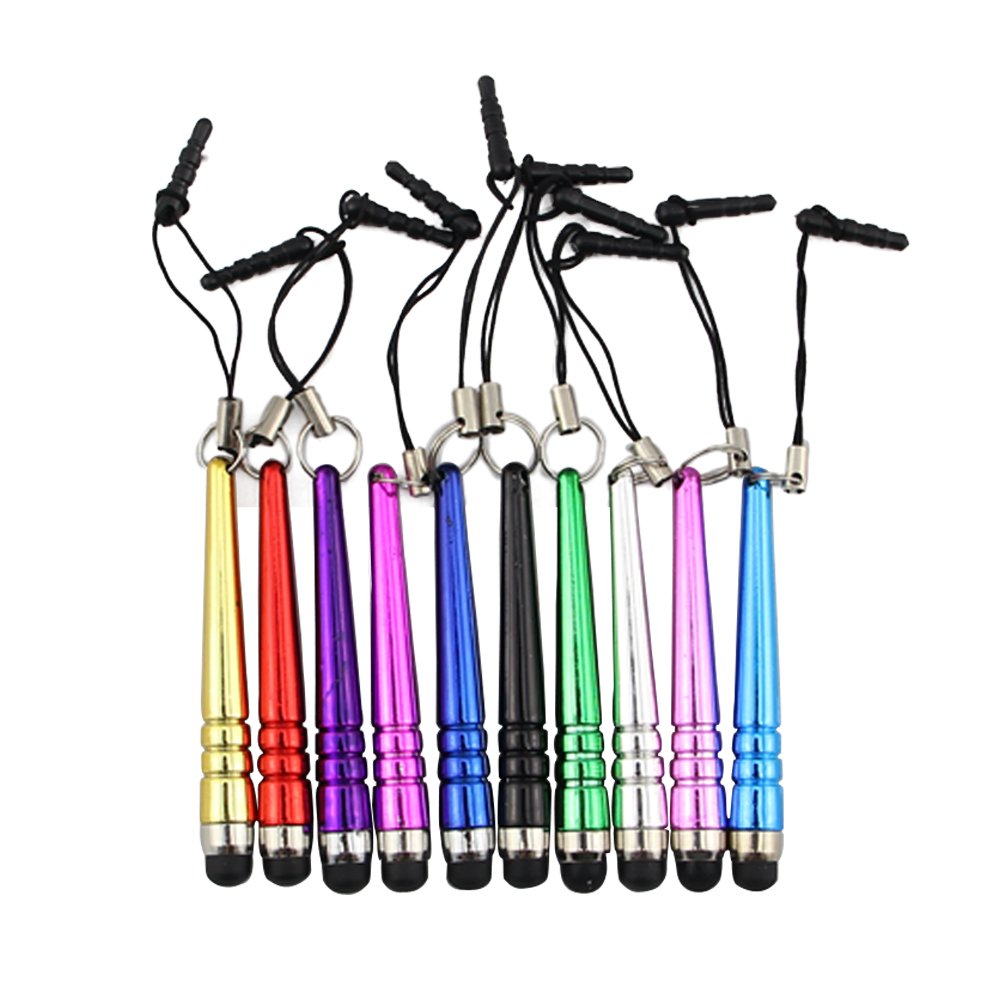 10 X Stylus Touch Pen With Earphone Anti Dust Plug For Ipad Iphone 1544139155-1-