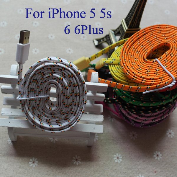 New Update Ios 8.2 Braided Wire 6Feet/2Meter 8Pin Usb Sync Chargin 2008040256-1-