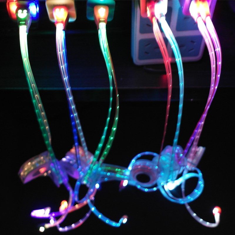 Beautiful Usb Sync Date Charging Cable Cords Adapter Led Light Con 2053650972-1-