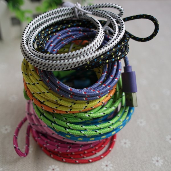 High Quality 1M/3Ft 30Pin Colorful Braided Fabic Woven Nylon Wire 2055344308-1-