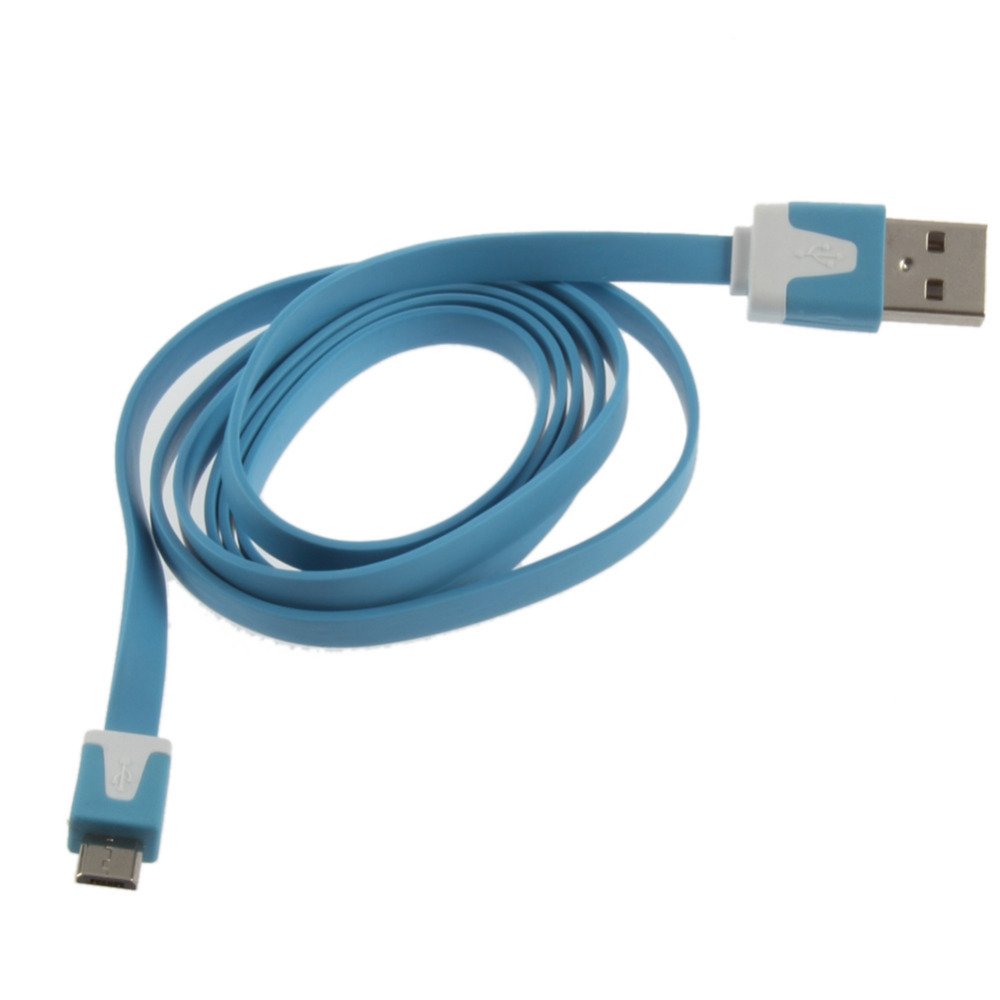Flat Type Micro Usb Data Sync Charging Charge Cable For Cell Phone 1650240667-1-