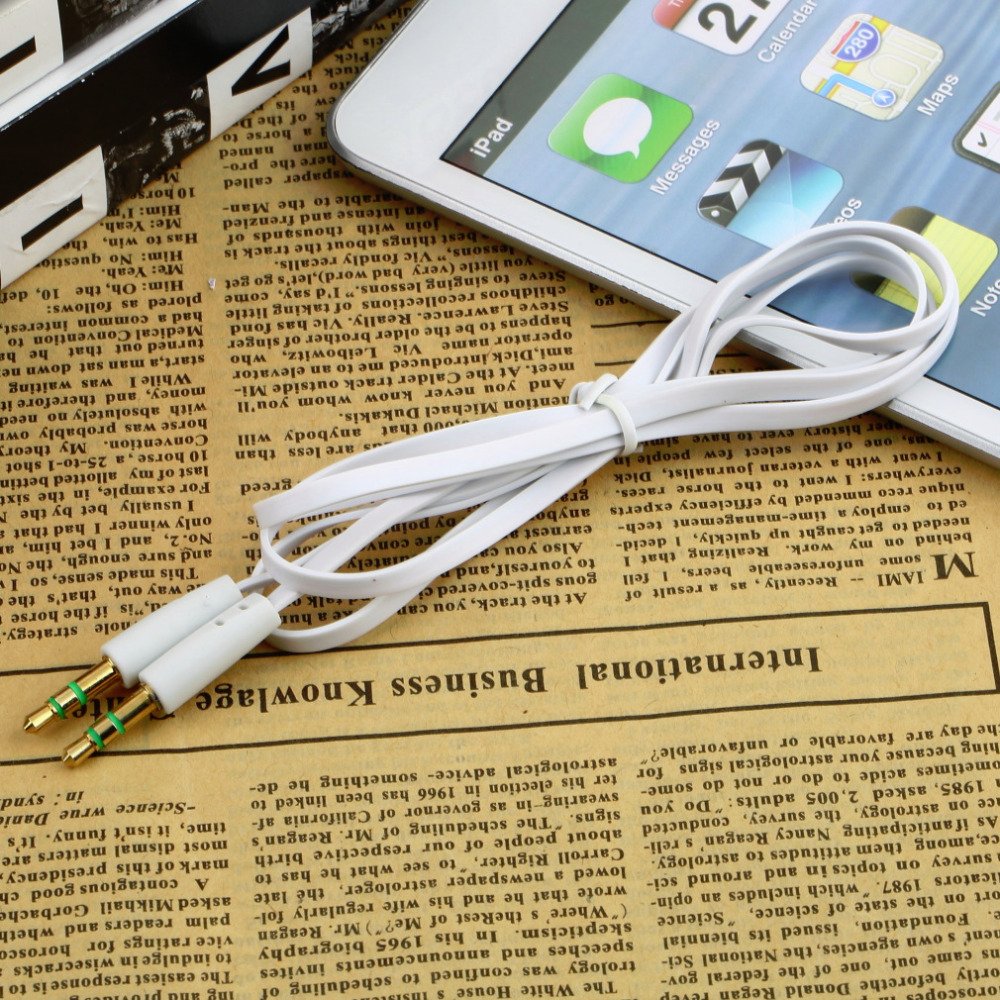 3.5Mm Male To Male 1M Stereo Audio Jack Aux Auxiliary Cable For Ip 1650051620-1-