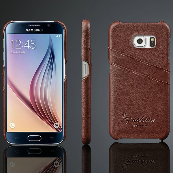 Luxury Litchi Veins Genuine Leather Case For Samsung Galaxy S G