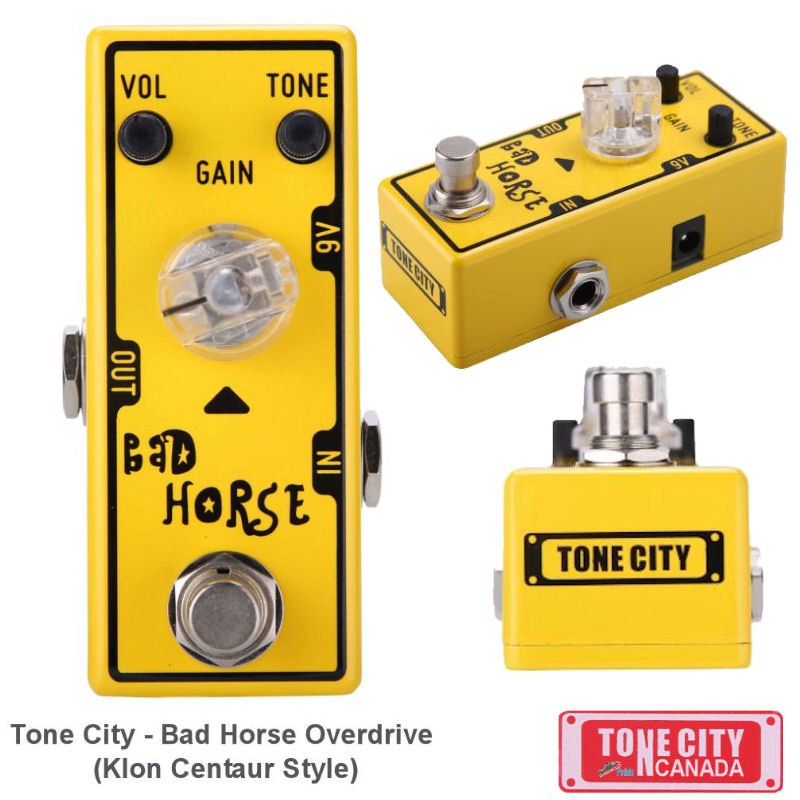 Tone City Bad Horse Overdrive TC-T9 KLON Clone Micro as Mooer Hand Made True Bypass Free Shipping