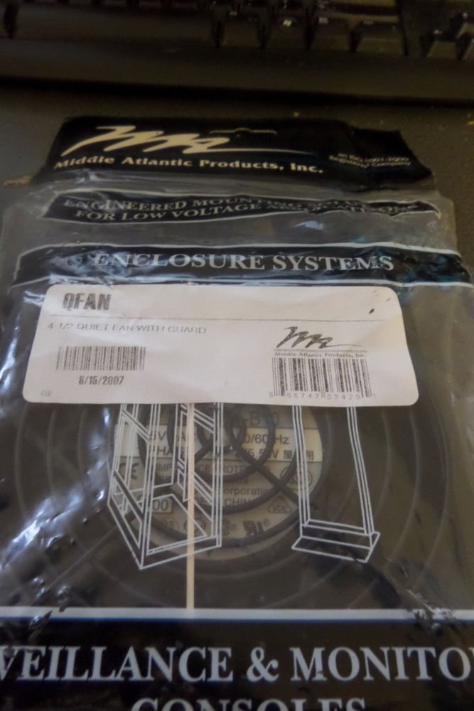 Middle Atlantic 4-1/2" Quiet Fan with Guard - QFAN