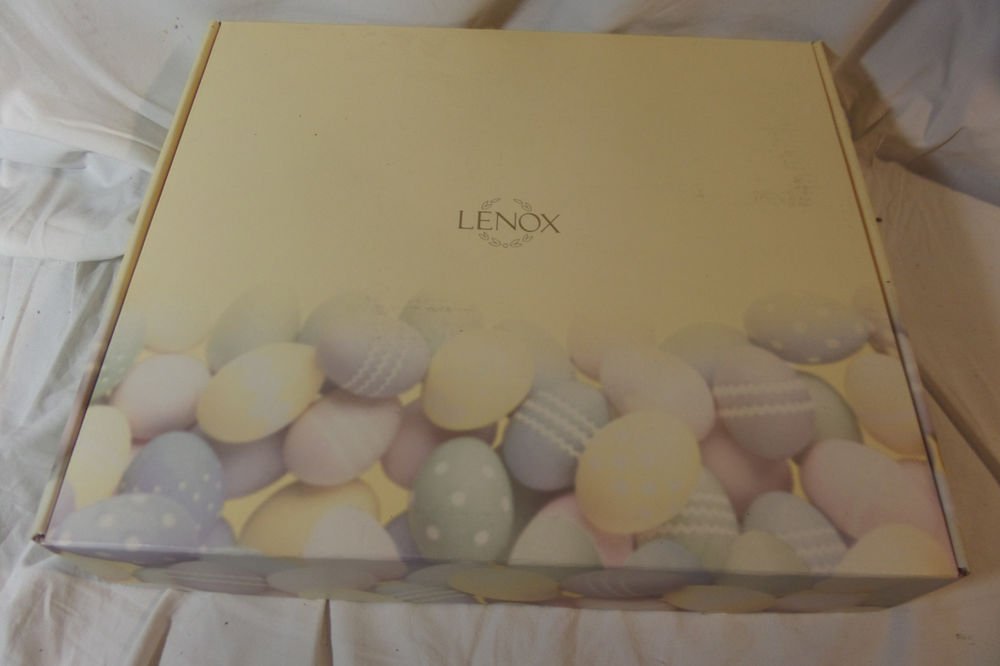 LENOX EASTER BUNNY TULIP EGG PLATTER - 6337505 New In Box
