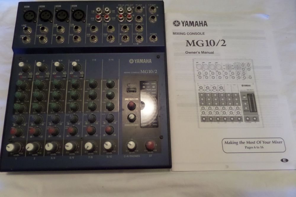 Yamaha Mixing Console Model MG 10/2