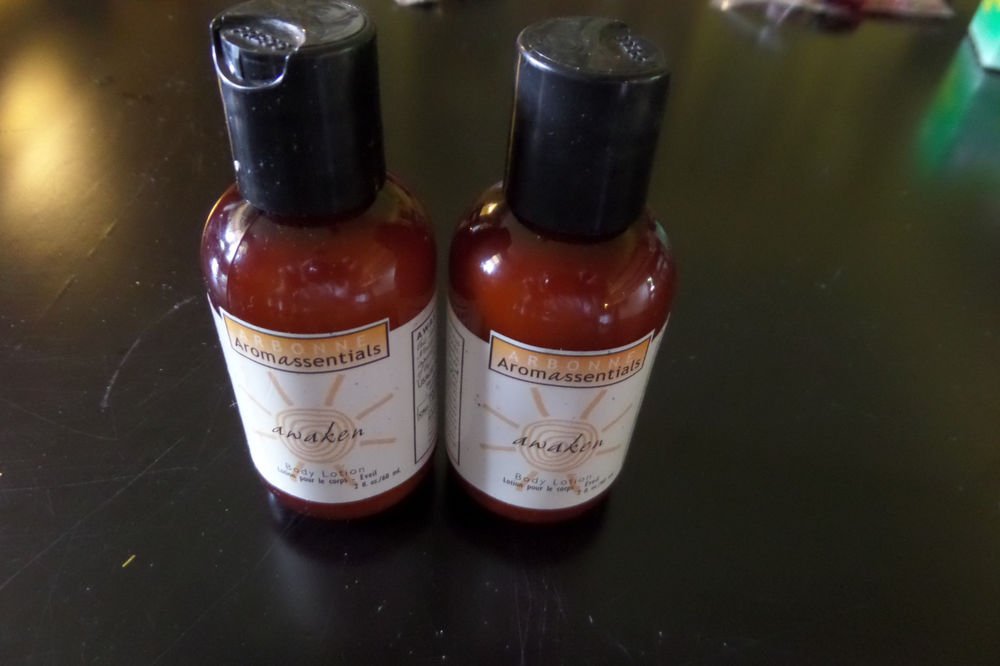 2 bottle 2 oz. Arbonne Aromassentials Awaken Body Lotion - NEW