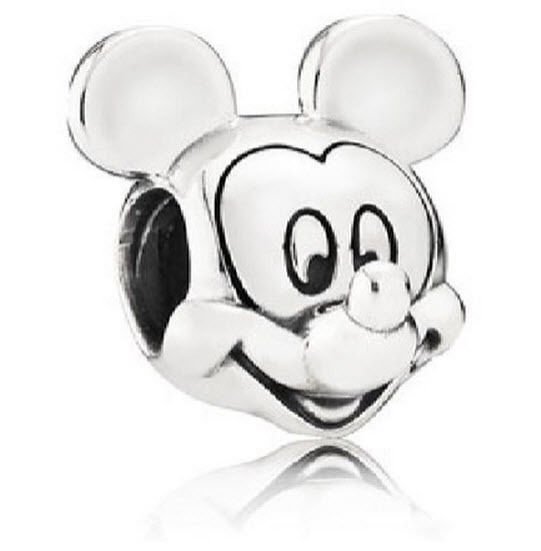 Authentic PANDORA DISNEY Sterling Silver Mickey Mouse Portrait Charm 791586