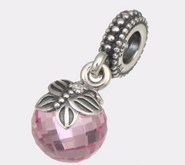 Authentic Pandora Sterling Silver Pink Morning Butterfly Bead 791258PCZ