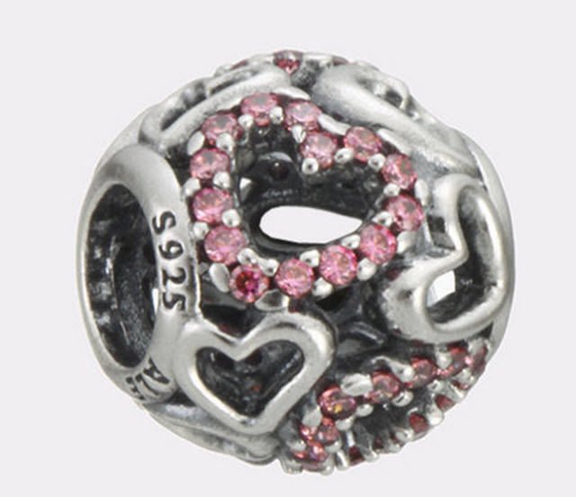 Authentic Pandora Sterling Silver Falling in Love Bead 791424CZS