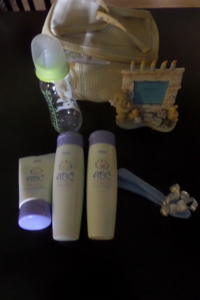 Arbonne ABC Baby Care Gift Set - Bottle, Frame, Body Wash, Diaper Cream, Lotion