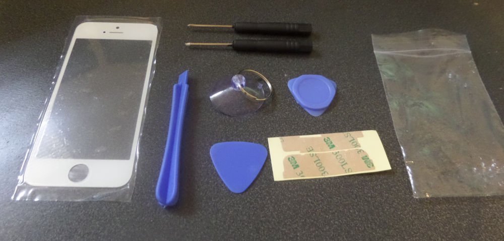 White Front Screen Replacement Glass iPhone 6 4.7" w/ 7 pcs. Tool Kit