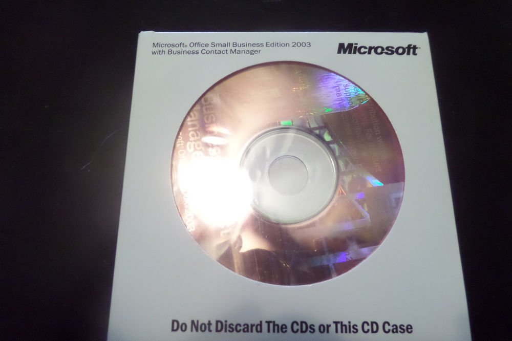 Microsoft Office Small Business Edition 2003 + Business Contact Manager w/ Key
