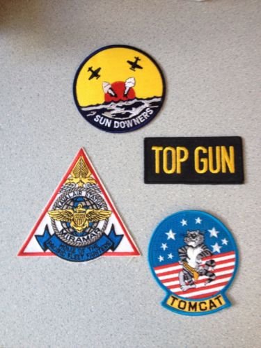 Lot of US Navy Patches - Top Gun, NAS Miramar, VF-111, F-14 Tomcat