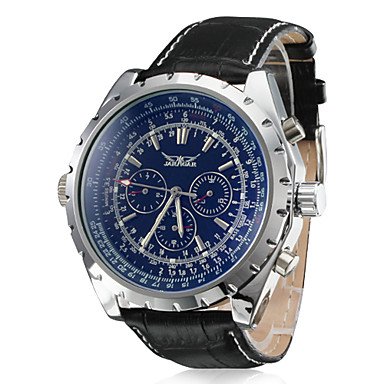 ** Men's Watch Auto-Mechanical Dress Watch Calendar Leather Band ** DISCOUNTED