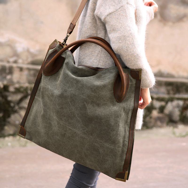 2. MARK II VINTAGEâ„¢ Canvas leather shoulder bag. FREE DELIVERY